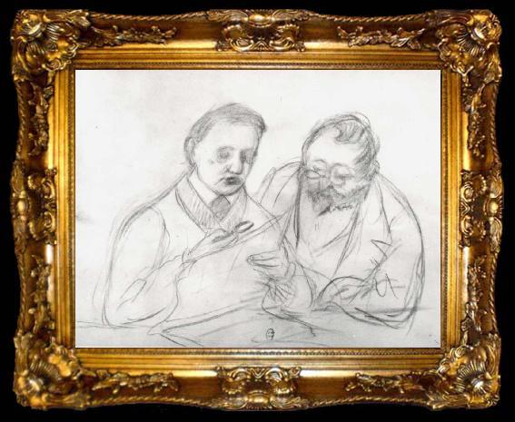 framed  Edgar Degas Notebook Sketches, ta009-2
